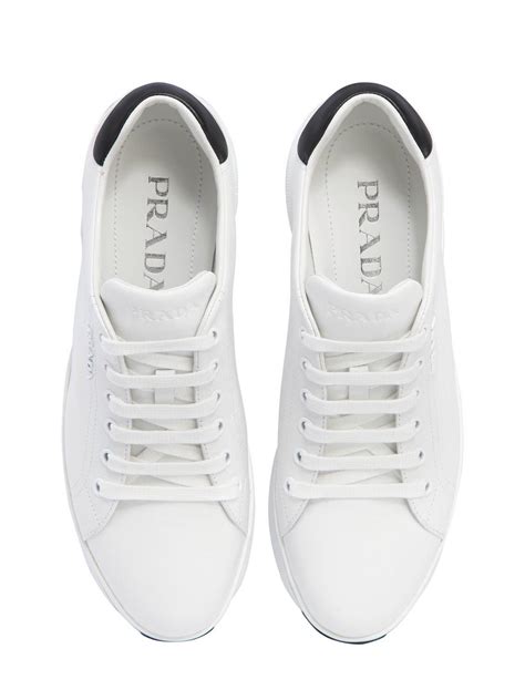 womens prada shoes trainers|prada leather sneakers women's.